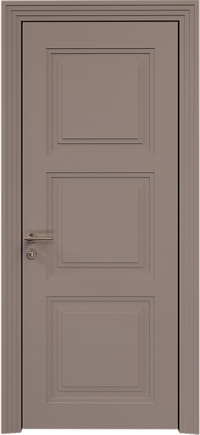 Межкомнатная дверь Millano Neo Classic Scalino, цвет - Теплый Серый эмаль по шпону (RAL 040-60-05), Без стекла (ДГ)