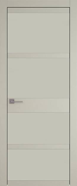 Межкомнатная дверь Tivoli Е-2, цвет - Серо-оливковая эмаль (RAL 7032), Без стекла (ДГ)