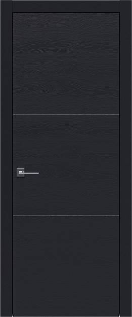 Межкомнатная дверь Tivoli В-2, цвет - Черная эмаль по шпону (RAL 9004), Без стекла (ДГ)