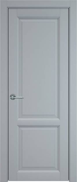 Межкомнатная дверь Dinastia, цвет - Серебристо-серая эмаль (RAL 7045), Без стекла (ДГ)