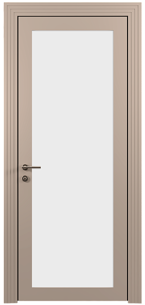 Межкомнатная дверь Tivoli З-1, цвет - Бежевое Ядро Миндаля эмаль (RAL 070-85-05), Со стеклом (ДО)