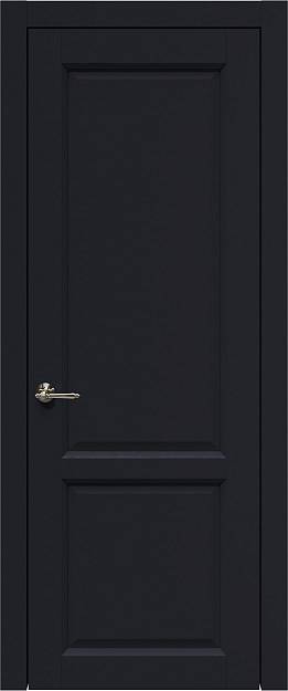Межкомнатная дверь Dinastia, цвет - Черная эмаль (RAL 9004), Без стекла (ДГ)