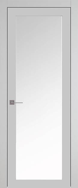 Межкомнатная дверь Tivoli З-5, цвет - Серая эмаль (RAL 7047), Со стеклом (ДО)