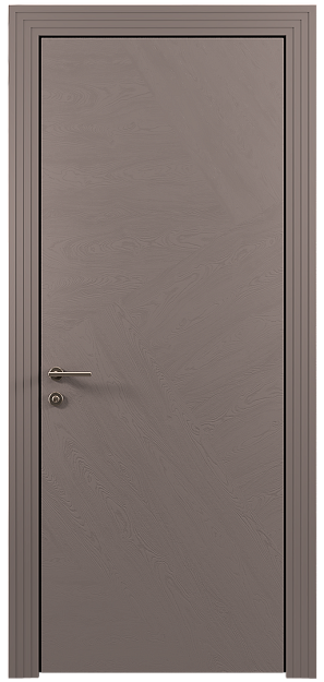 Межкомнатная дверь Tivoli М-1, цвет - Серая стяжка эмаль по шпону (RAL 060-60-05), Без стекла (ДГ)