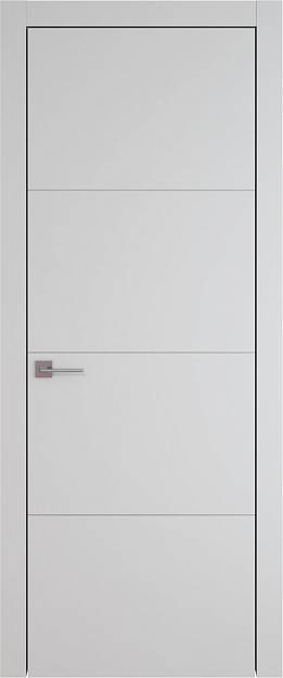 Межкомнатная дверь Tivoli Г-3, цвет - Серая эмаль (RAL 7047), Без стекла (ДГ)