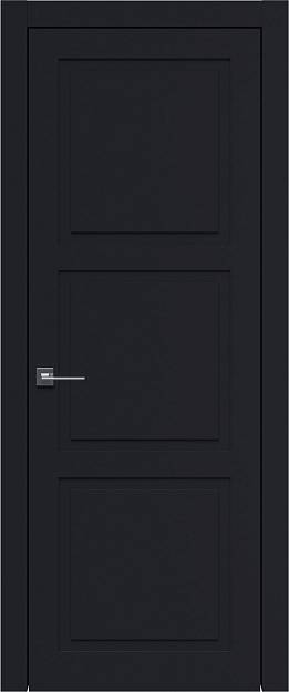 Межкомнатная дверь Tivoli Л-5, цвет - Черная эмаль (RAL 9004), Без стекла (ДГ)