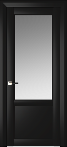 Дверь Dinastia Neo Classic Decoro Черная эмаль (RAL 9004) со стеклом