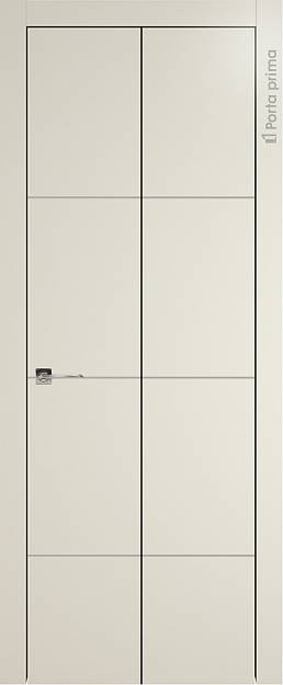 Межкомнатная дверь Tivoli Г-2 Книжка, цвет - Жемчужная эмаль (RAL 1013), Без стекла (ДГ)
