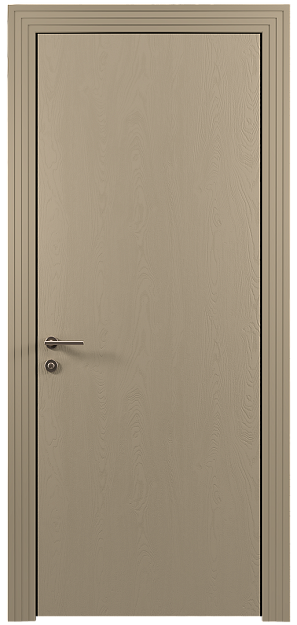 Межкомнатная дверь Tivoli А-1, цвет - Серое Льняное волокно эмаль по шпону (RAL 075-70-10), Без стекла (ДГ)