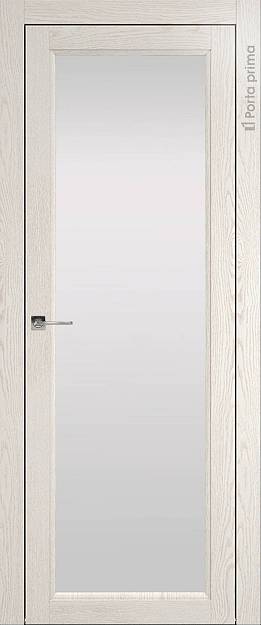 Межкомнатная дверь Sorrento-R В4, цвет - Белый ясень (nano-flex), Со стеклом (ДО)