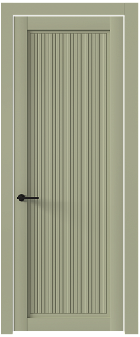 Дверь Tivoli З-2 Серо-оливковая эмаль (RAL 7032) без стекла