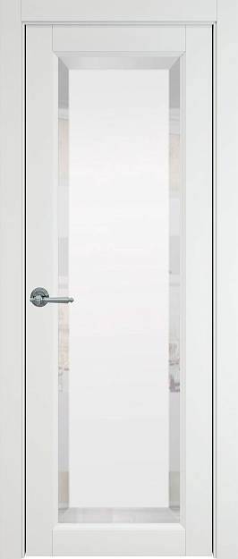 Межкомнатная дверь Domenica, цвет - Белый ST, Со стеклом (ДО)