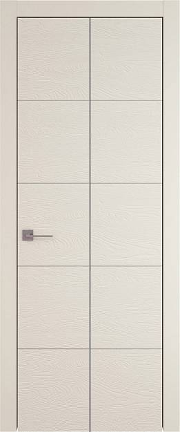 Межкомнатная дверь Tivoli Д-2 Книжка, цвет - Жемчужная эмаль по шпону (RAL 1013), Без стекла (ДГ)