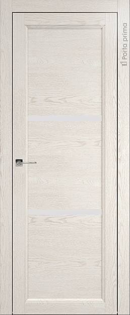 Межкомнатная дверь Sorrento-R Б3, цвет - Белый ясень (nano-flex), Без стекла (ДГ)