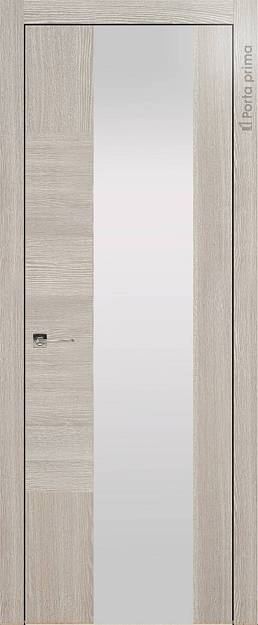 Межкомнатная дверь Tivoli Е-1, цвет - Серый дуб, Со стеклом (ДО)