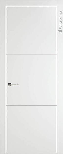 Межкомнатная дверь Tivoli В-3, цвет - Белый ST, Без стекла (ДГ)