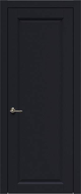Межкомнатная дверь Domenica, цвет - Черная эмаль (RAL 9004), Без стекла (ДГ)