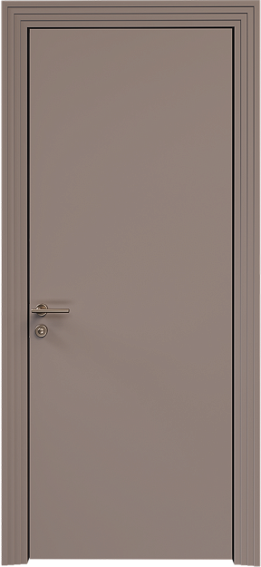 Межкомнатная дверь Tivoli А-1, цвет - Теплый Серый эмаль (RAL 040-60-05), Без стекла (ДГ)