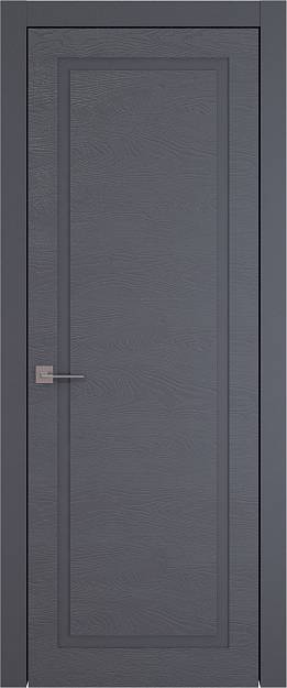 Межкомнатная дверь Tivoli Д-5, цвет - Графитово-серая эмаль по шпону (RAL 7024), Без стекла (ДГ)