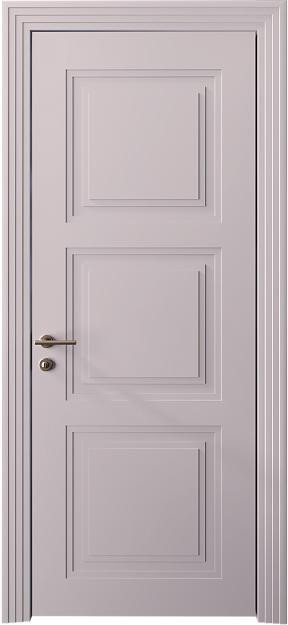 Межкомнатная дверь Millano Neo Classic Scalino, цвет - Серый Флокс эмаль (RAL без номера), Без стекла (ДГ)