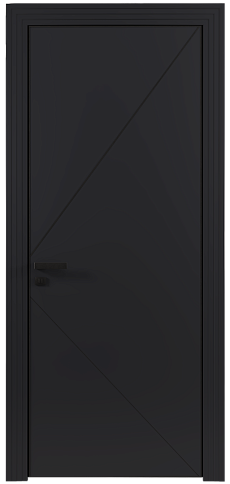 Дверь Pala Moderno Черная эмаль (RAL 9004) без стекла