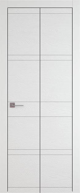 Межкомнатная дверь Tivoli Е-2 Книжка, цвет - Белая эмаль по шпону (RAL 9003), Без стекла (ДГ)