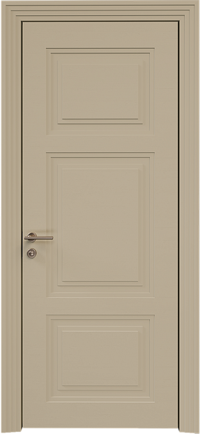 Межкомнатная дверь Siena Neo Classic Scalino, цвет - Серое Льняное волокно эмаль по шпону (RAL 075-70-10), Без стекла (ДГ)