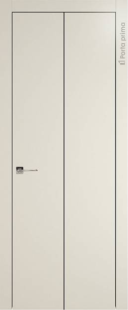 Межкомнатная дверь Tivoli А-1 Книжка, цвет - Жемчужная эмаль (RAL 1013), Без стекла (ДГ)
