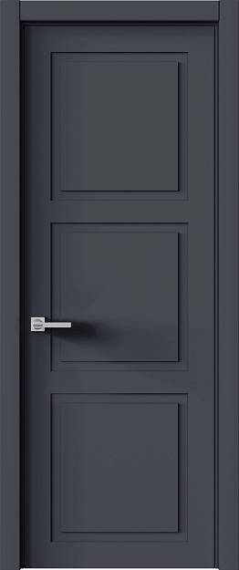 Межкомнатная дверь Tivoli Л-5, цвет - Графитово-серая эмаль (RAL 7024), Без стекла (ДГ)