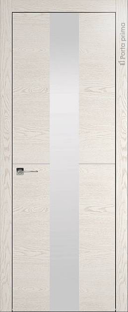 Межкомнатная дверь Tivoli Ж-3, цвет - Белый ясень (nano-flex), Со стеклом (ДО)