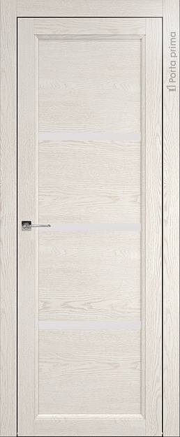 Межкомнатная дверь Sorrento-R Д3, цвет - Белый ясень (nano-flex), Без стекла (ДГ)