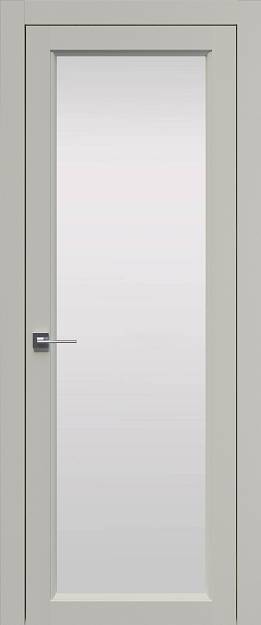 Межкомнатная дверь Sorrento-R Б4, цвет - Магнолия ST, Со стеклом (ДО)