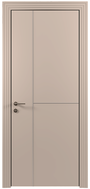 Межкомнатная дверь Tivoli Г-1, цвет - Грязный Белый эмаль (RAL 070-90-05), Без стекла (ДГ)