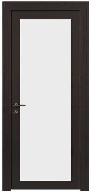 Межкомнатная дверь Tivoli З-1, цвет - Чёрный Базальт эмаль (RAL 040-30-05), Со стеклом (ДО)