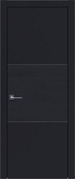 Межкомнатная дверь Tivoli В-2, цвет - Черная эмаль-эмаль по шпону (RAL 9004), Без стекла (ДГ)