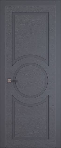 Межкомнатная дверь Tivoli М-5, цвет - Графитово-серая эмаль по шпону (RAL 7024), Без стекла (ДГ)