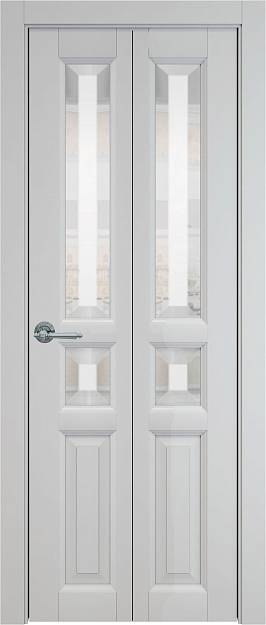 Межкомнатная дверь Porta Classic Imperia-R, цвет - Лайт-грей ST, Со стеклом (ДО)