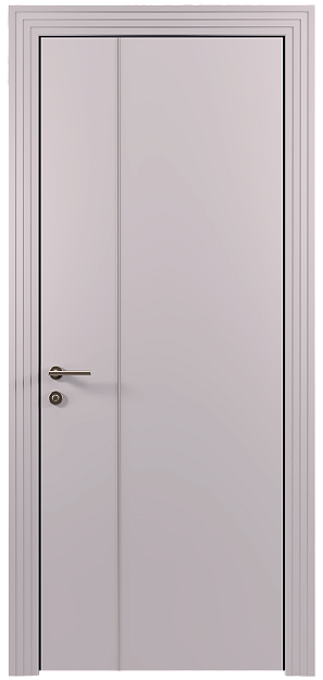 Межкомнатная дверь Tivoli В-1, цвет - Серый Флокс эмаль по шпону (RAL без номера), Без стекла (ДГ)