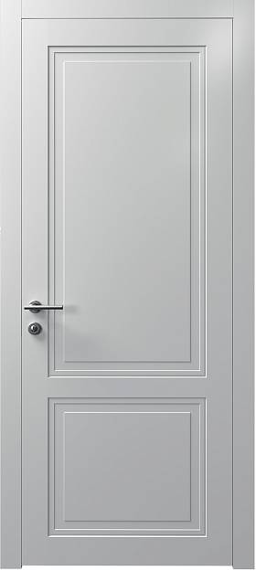 Межкомнатная дверь Dinastia Neo Classic, цвет - Серая эмаль (RAL 7047), Без стекла (ДГ)