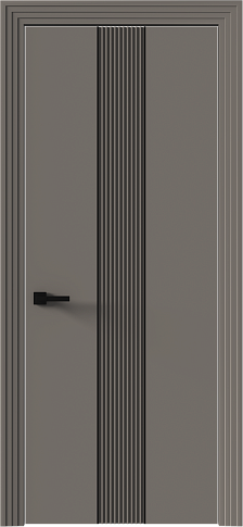 Дверь Pilastro Moderno Серая стяжка эмаль (RAL 060-60-05) без стекла