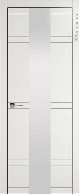 Межкомнатная дверь Tivoli Ж-4, цвет - Бежевая эмаль (RAL 9010), Со стеклом (ДО)