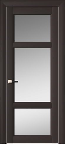 Дверь Siena Neo Classic Decoro Чёрный Базальт эмаль (RAL 040-30-05) со стеклом