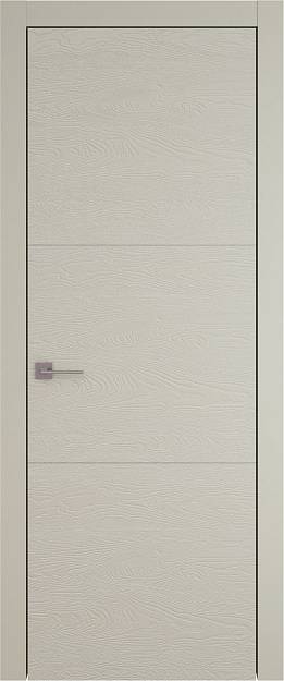 Межкомнатная дверь Tivoli В-3, цвет - Серо-оливковая эмаль по шпону (RAL 7032), Без стекла (ДГ)