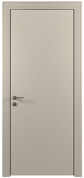 Межкомнатная дверь Tivoli А-1, цвет - Жемчужная эмаль по шпону (RAL 1013), Без стекла (ДГ)