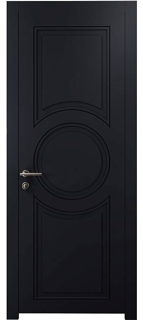 Межкомнатная дверь Ravenna Neo Classic, цвет - Черная эмаль (RAL 9004), Без стекла (ДГ)