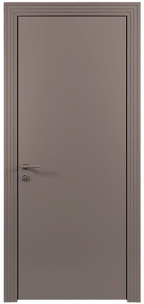 Межкомнатная дверь Tivoli А-1, цвет - Серая стяжка эмаль (RAL 060-60-05), Без стекла (ДГ)