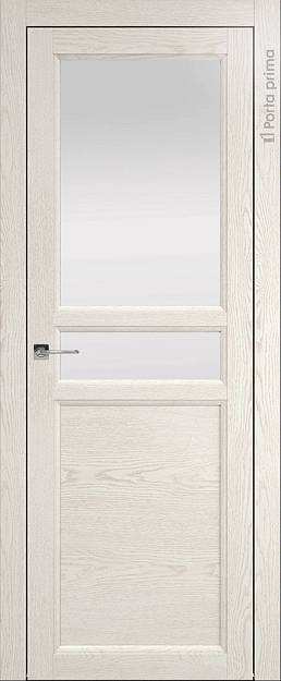 Межкомнатная дверь Sorrento-R Д2, цвет - Белый ясень (nano-flex), Со стеклом (ДО)