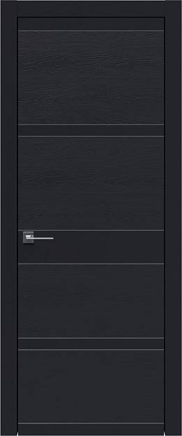 Межкомнатная дверь Tivoli Е-2, цвет - Черная эмаль-эмаль по шпону (RAL 9004), Без стекла (ДГ)