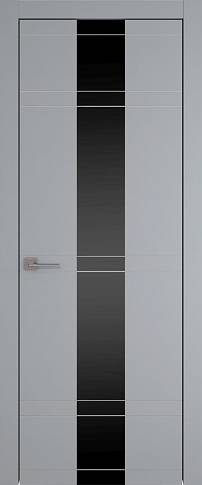 Дверь Tivoli Ж-4 Серебристо-серая эмаль (RAL 7045) со стеклом