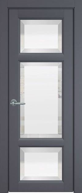 Межкомнатная дверь Siena, цвет - Антрацит ST, Со стеклом (ДО)